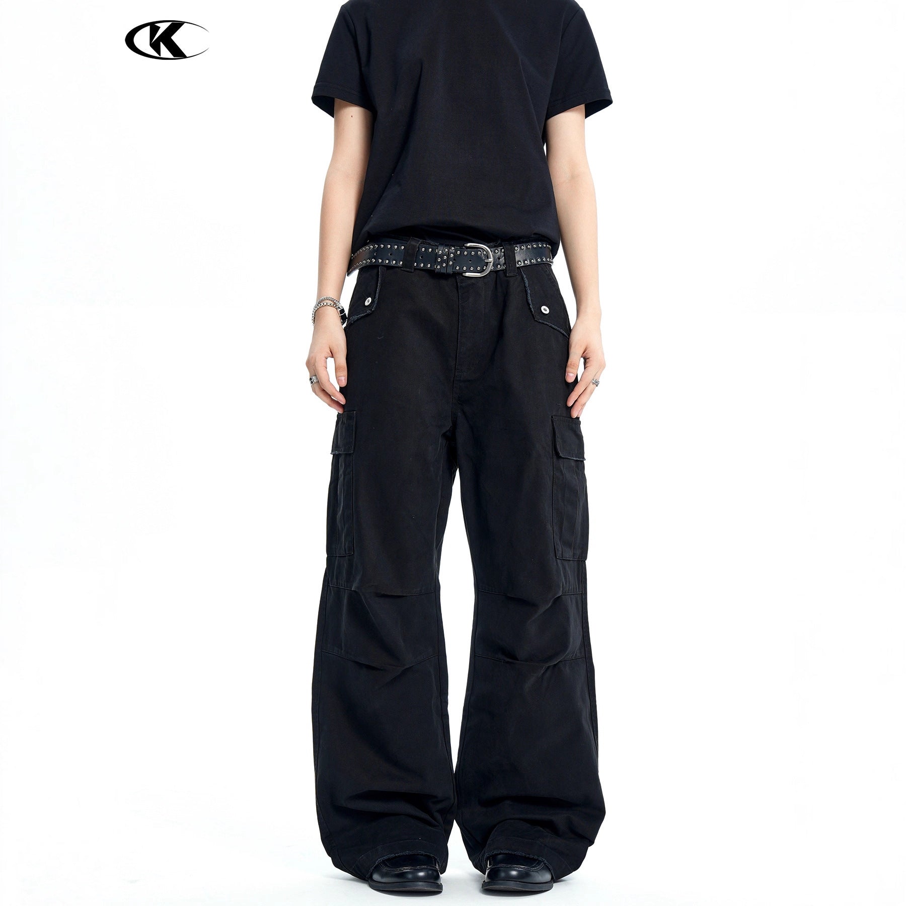 11KN Retro Old and Thin Straight Casual Pants