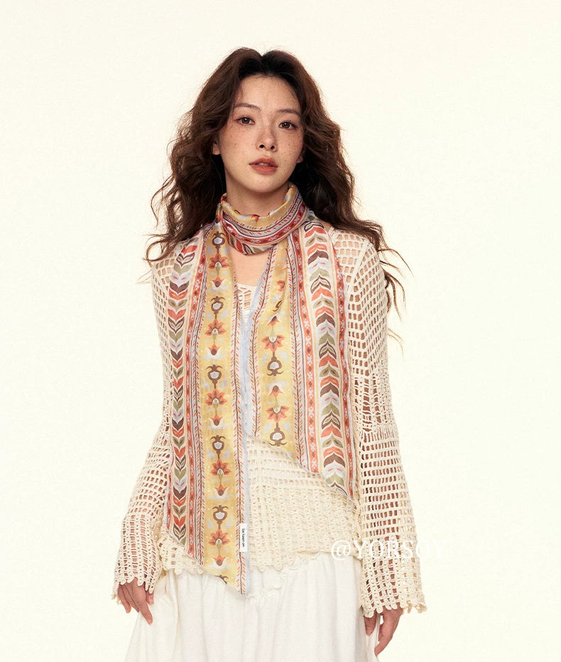 YORSOY Thin Scarf Streamer