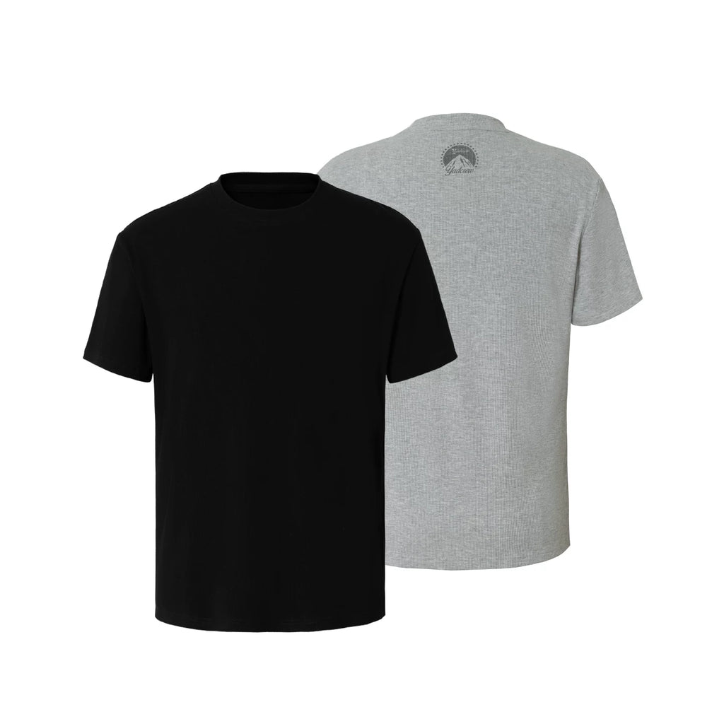 YAD Spoof Snow Mountain Print Slim Tee