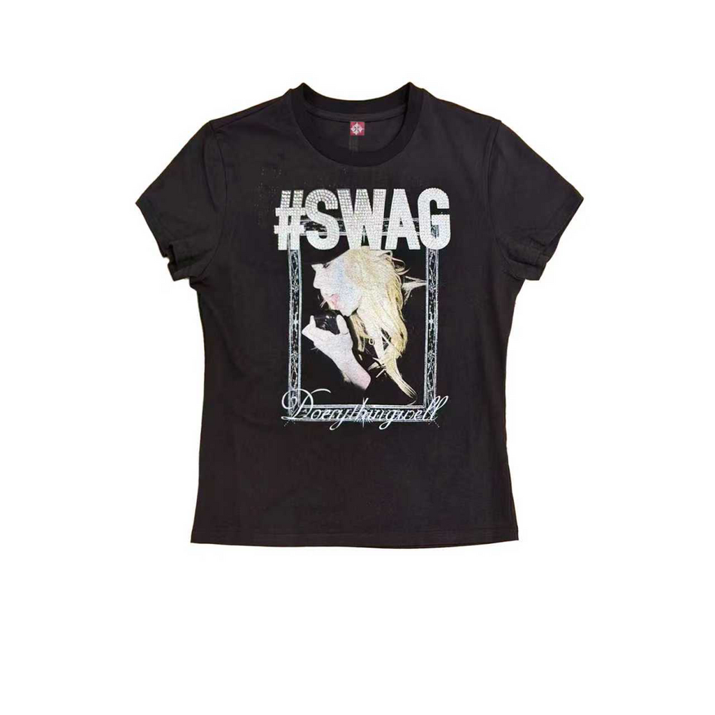 DETW Retro Hot Drill Front Shoulder Slim Tee
