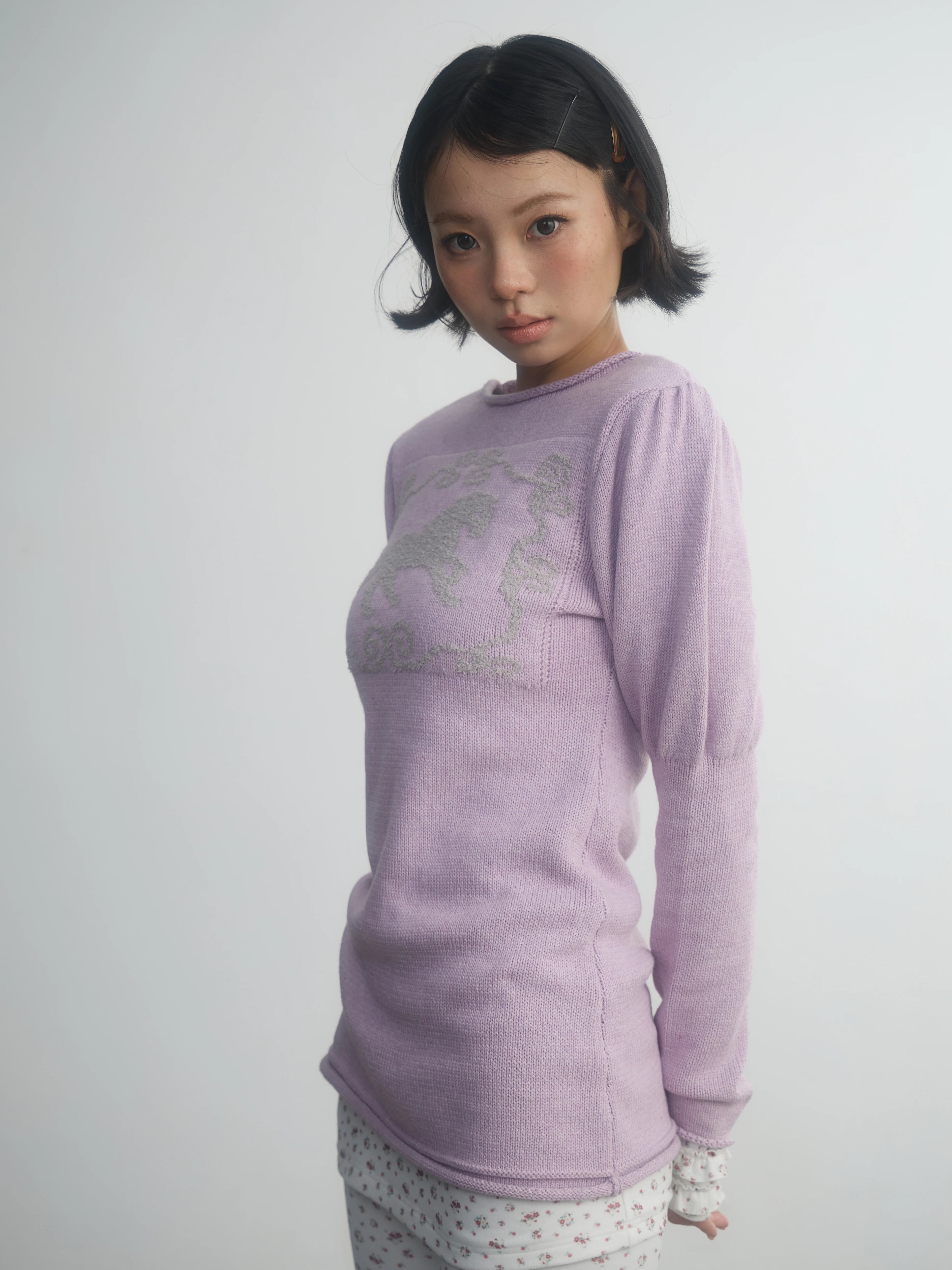 In Two Twos Fake Two Medium and Long Pony Sweaters