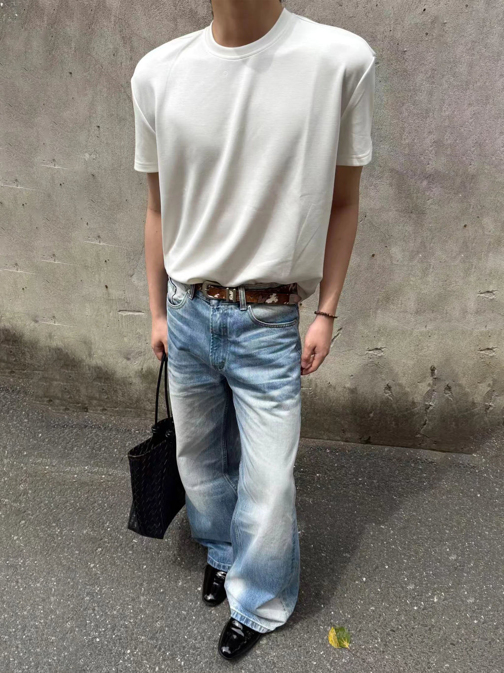 TERRAINCOGNITA Front Shoulder Cool High Elastic Round Neck Tee