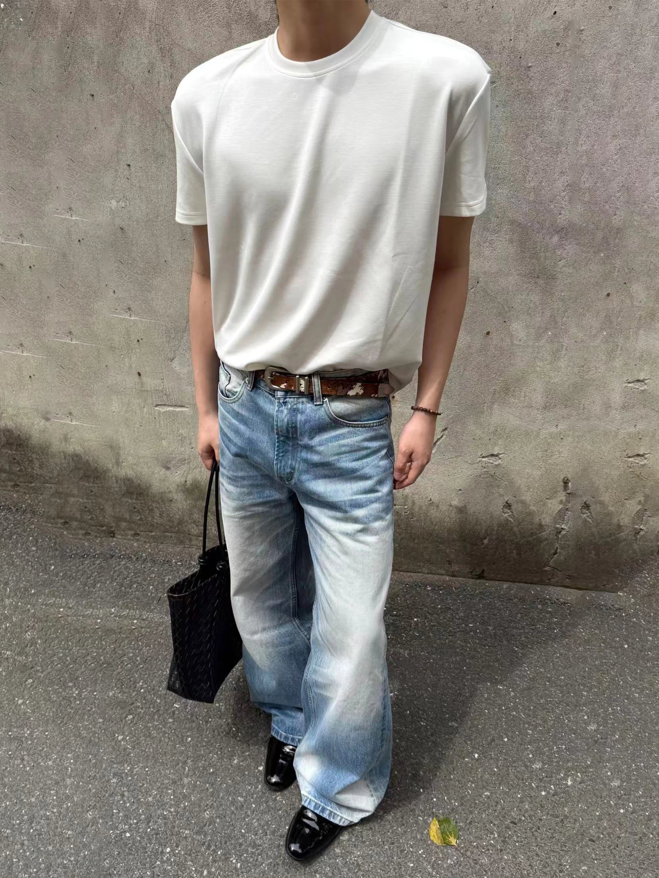 TERRAINCOGNITA Front Shoulder Cool High Elastic Round Neck Tee