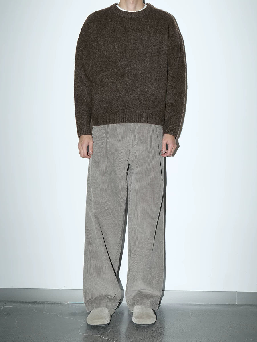 Plus No Logo Easiest for Matchloose Round Neck Sweater