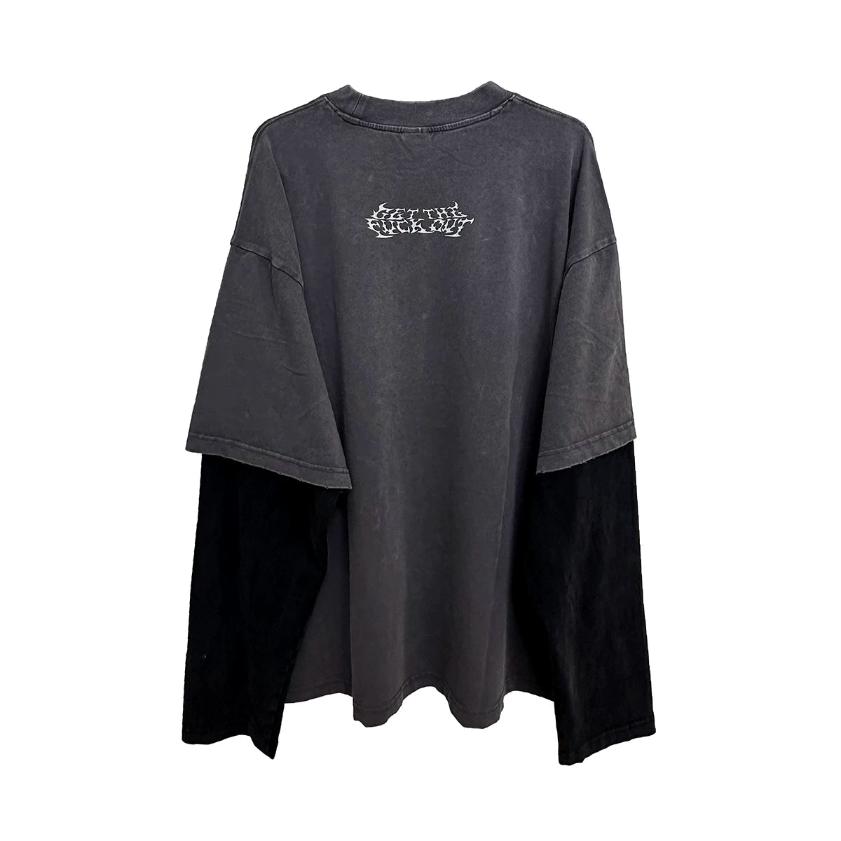 Wetbody Fake Two Casual Versatile Long Sleeves