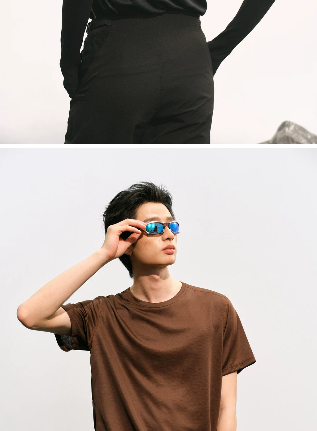 NO LOGO Quick-drying Outdoor Sports Round Neck Tee