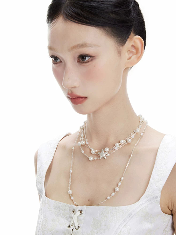 NO SOLUTION Premium Sense Pearl Necklace