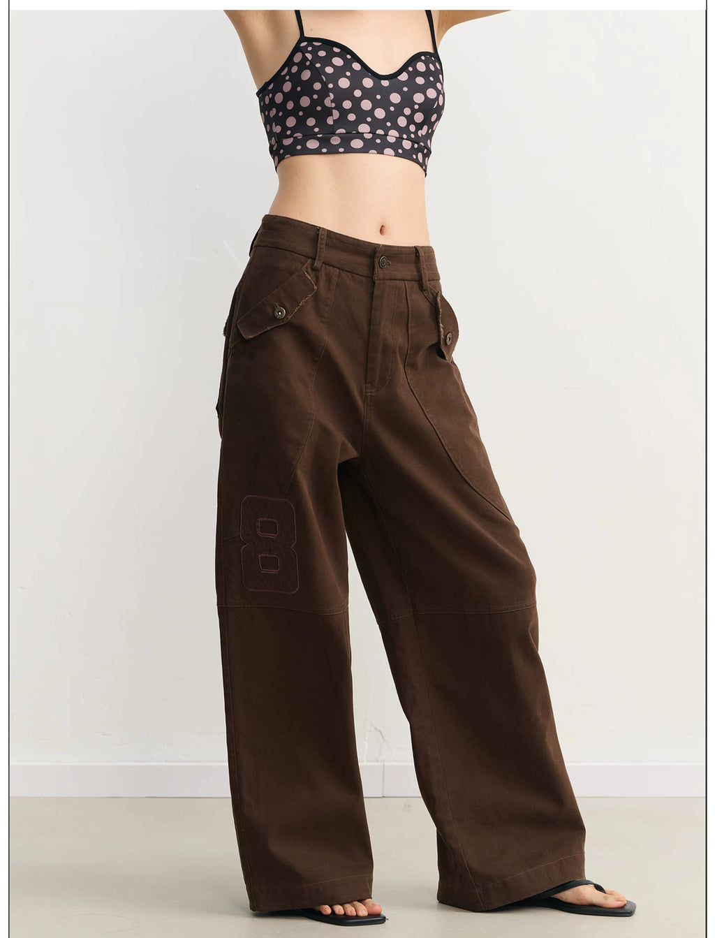 LINY LIBERTY Vintage Tooling Wide Leg Pants