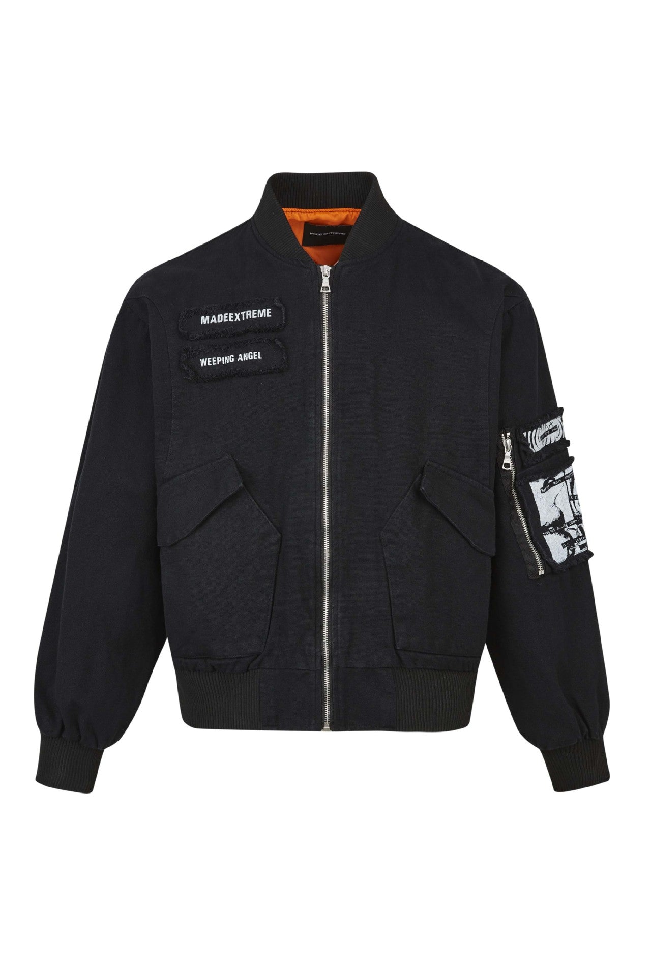 MADEEXTREME Big Pocket Patch Bomber Cotton Tooling Flight Jacket