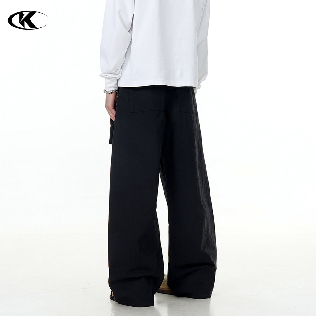 11KN pleated casual Maillard Fake Sleeve pants