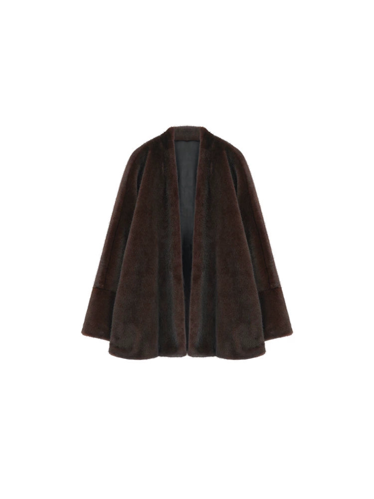KELIFAN Vintage Eco-Friendly Fur Jacket