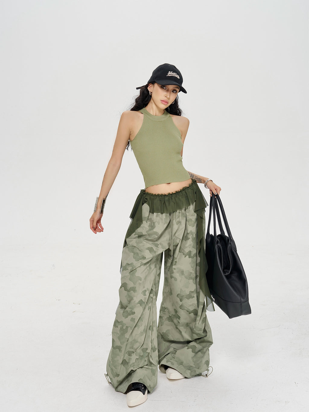 Zero Camouflage Loose and Thin Low-rise Pants