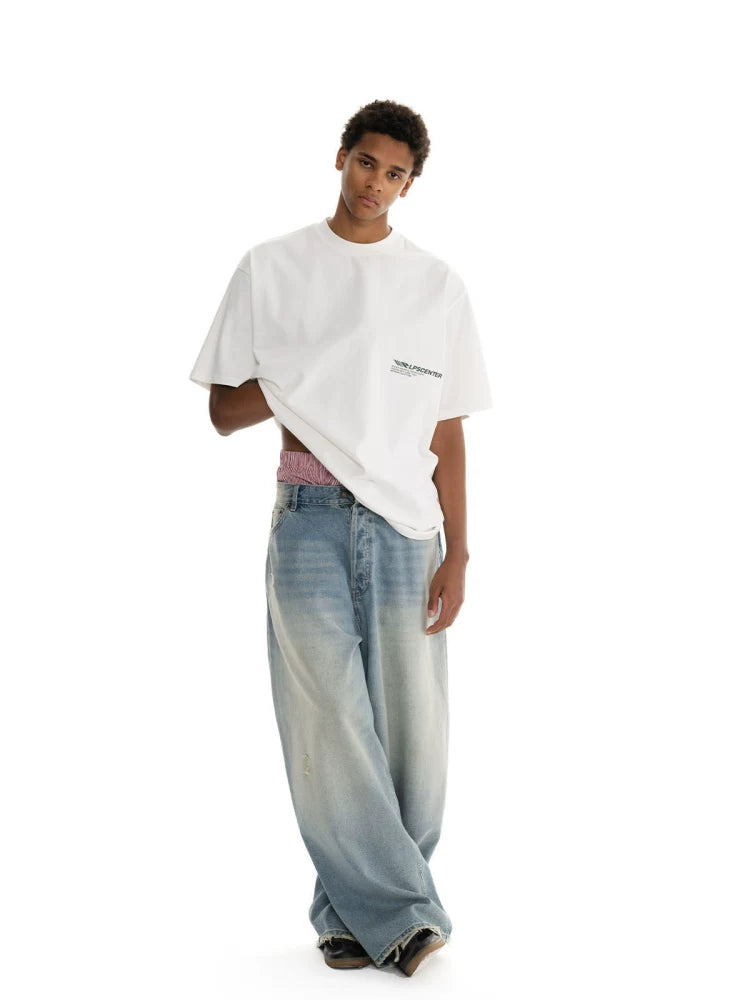 Loopsoon Casual Loose Round Neck Tee