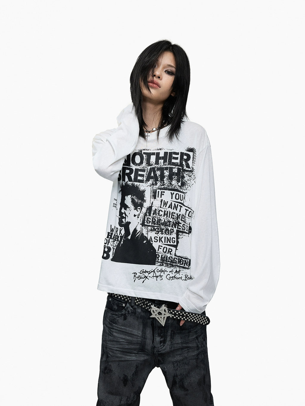 Lightinus Loose Lazy Light Bottom Long Sleeve