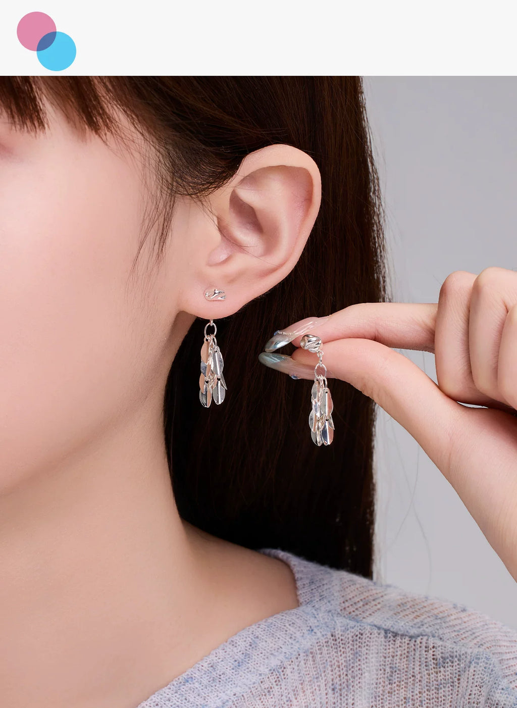 DODOGOGO Light Luxury Niche Fringed Earrings