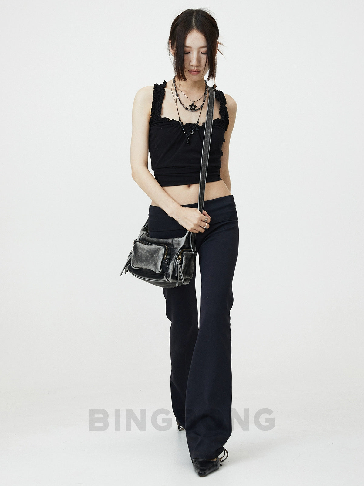 BINGBONG Retro Slack Niche Design Messenger Bag