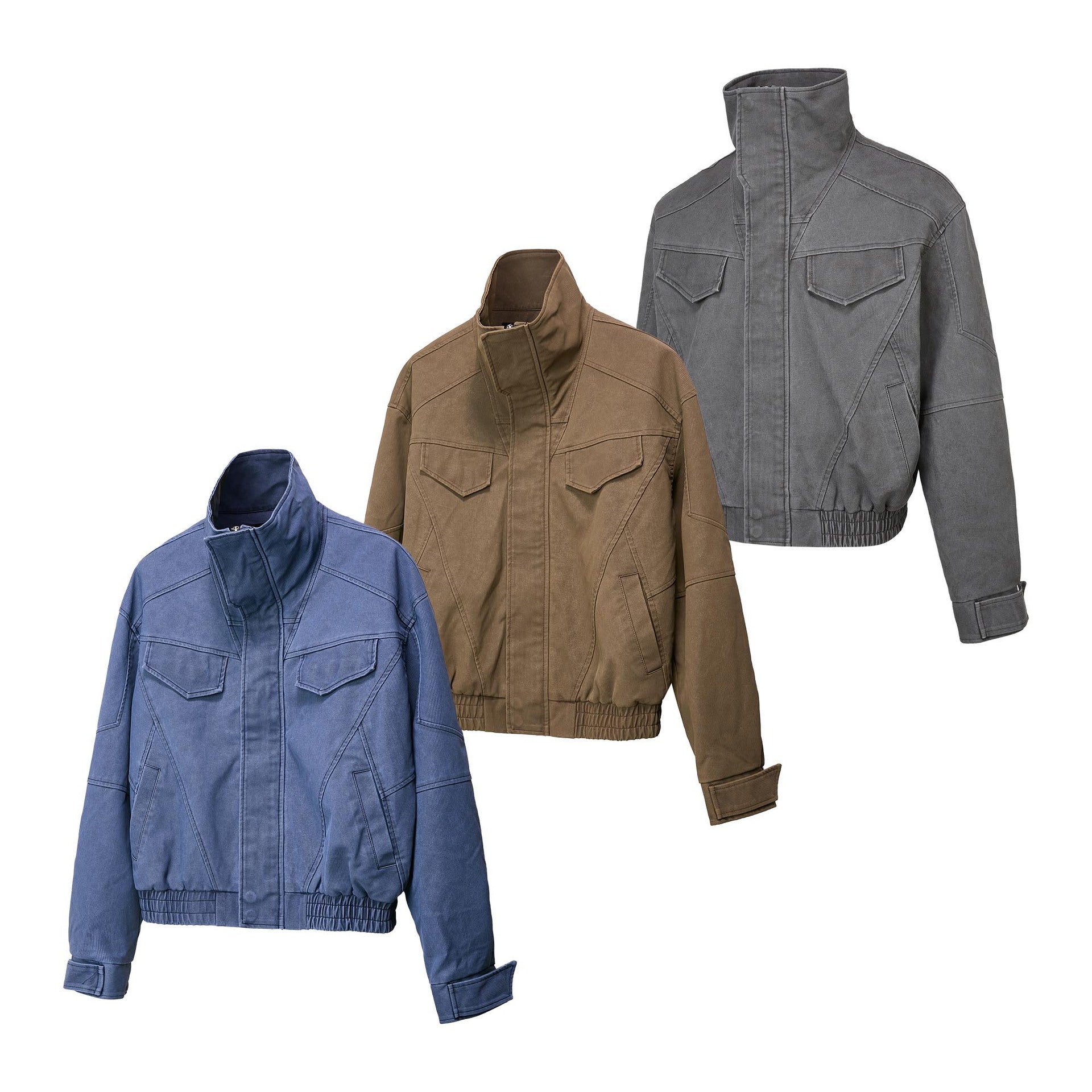 EME Vintage Stand-Up Collar Work Jacket