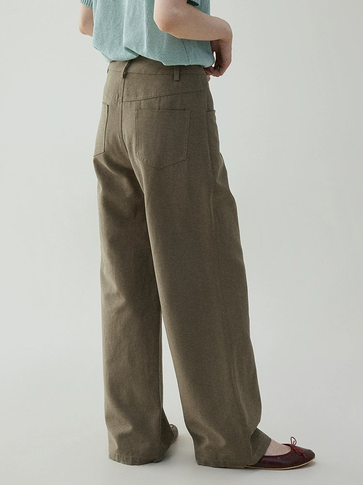 VOOE Vintage Versatile Loose Wide Leg Casual Pants