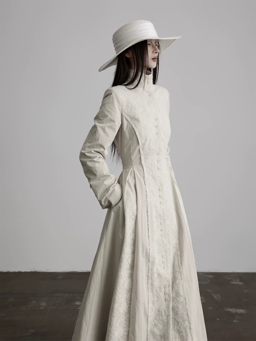 INDULGE Rough-edged Waist-strapped Trench Coat