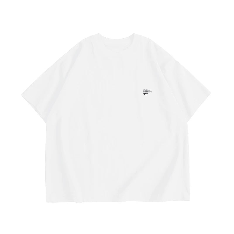 AWT Casual Versatile Crew Neck Printed Loose Tee