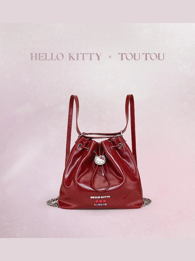 TOUTOU Vintage HelloKitty Large Capacity Backpack