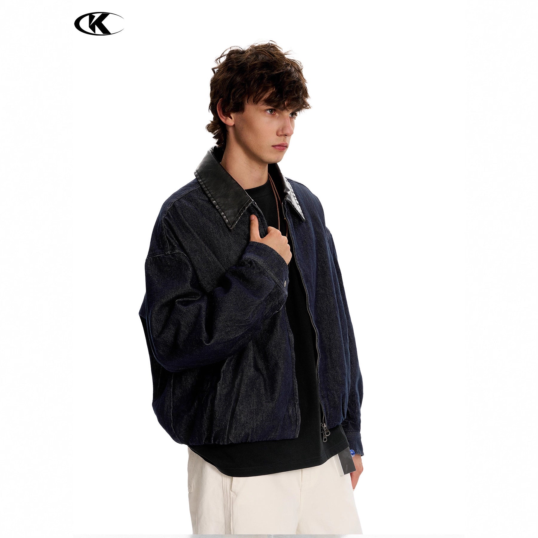 11KN Lapel Leather Casual Minimalist Jacket