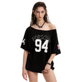 0123Start Sloping Shoulder Loose Motion Tee