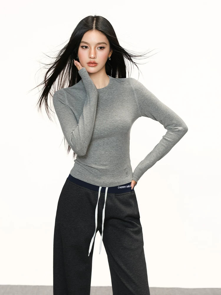 Cherry Melody Retro Primer Slim Slim Long Sleeves