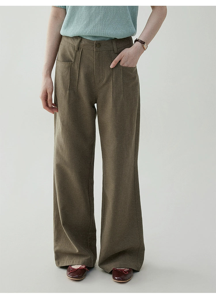 VOOE Vintage Versatile Loose Wide Leg Casual Pants
