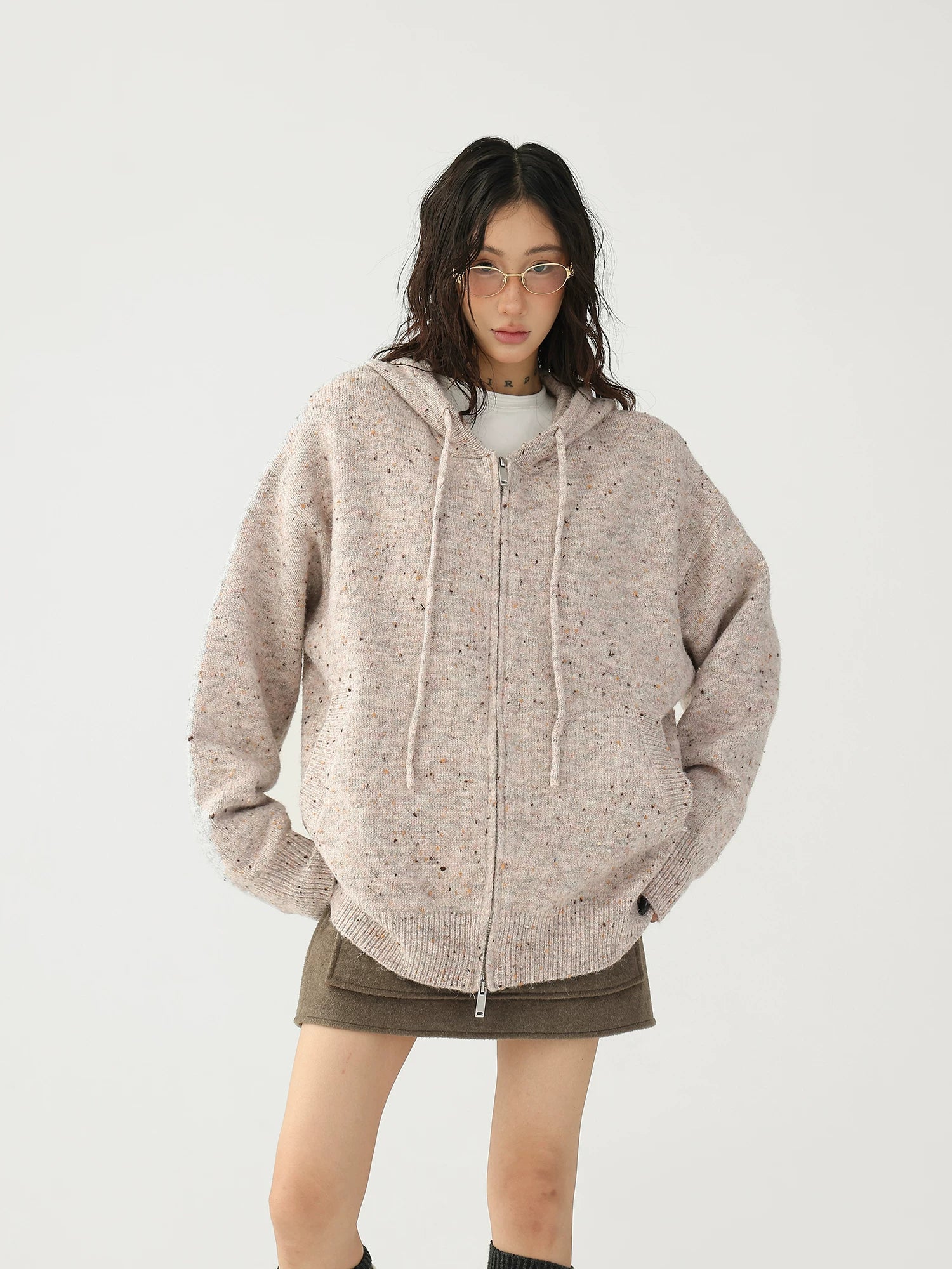 AceStudios Vintage Lazy Style Loose Knitted Jacket