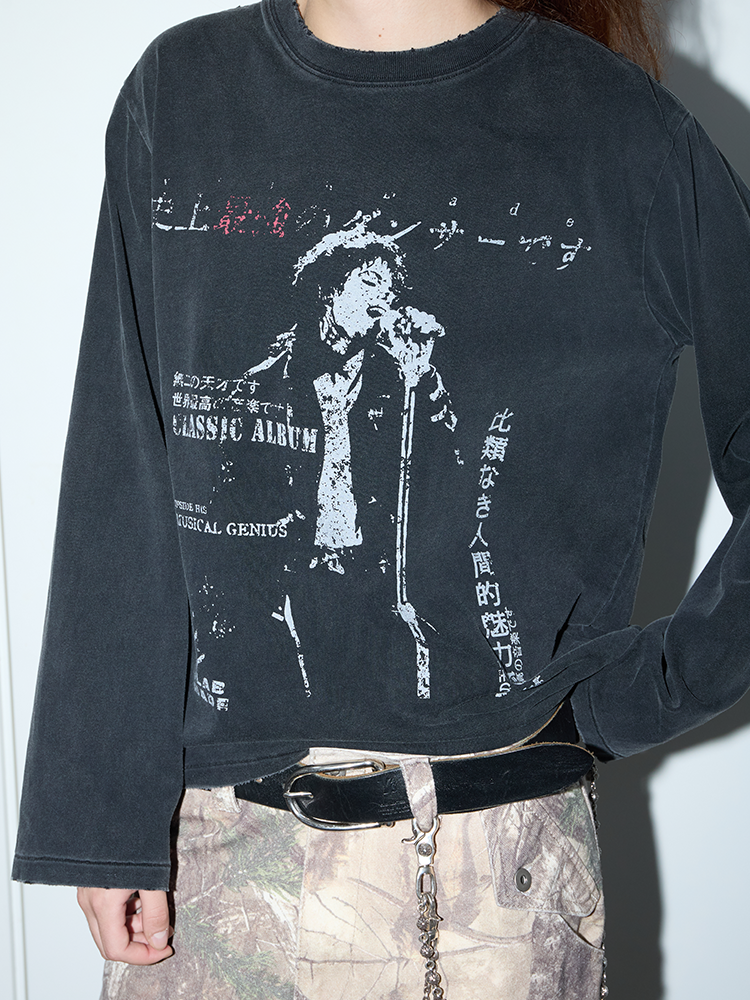 VLABMADE Single Stitch Washed Old Long Sleeve TEE