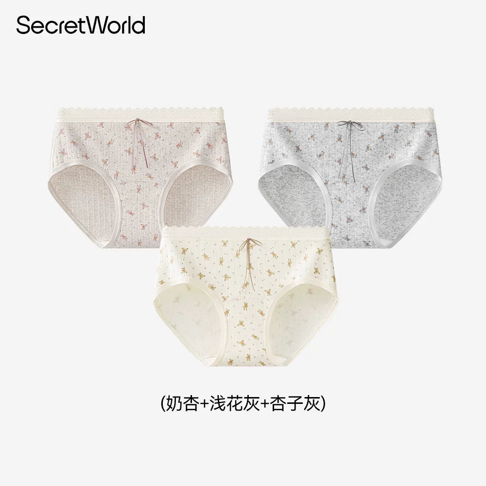 SecretWorld Bacteriostatic Cotton Extended Crotch Triangle Shorts