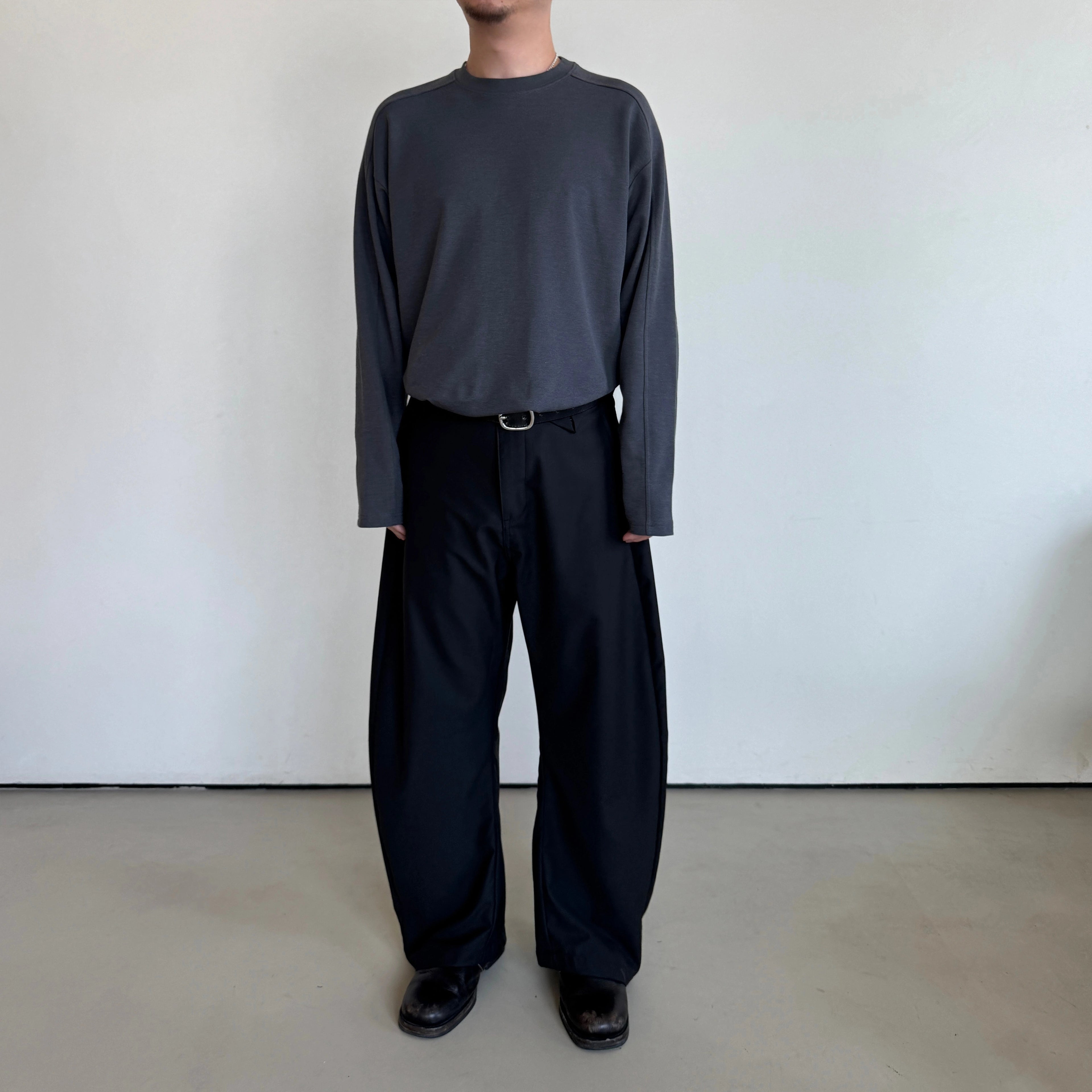 Anniehall Anti-Wrinkle Drape Scimitar Pants