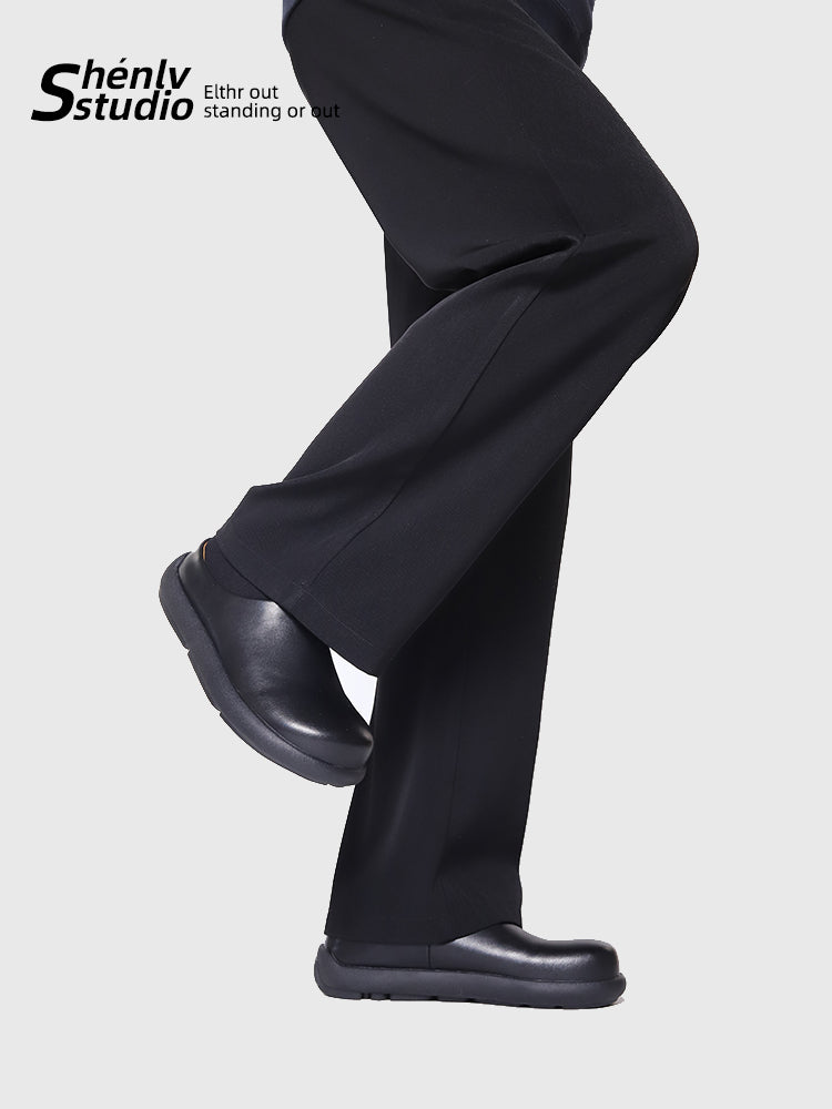 SHENLV Studio Simple Big Head Soft Bottom Outer Slippers