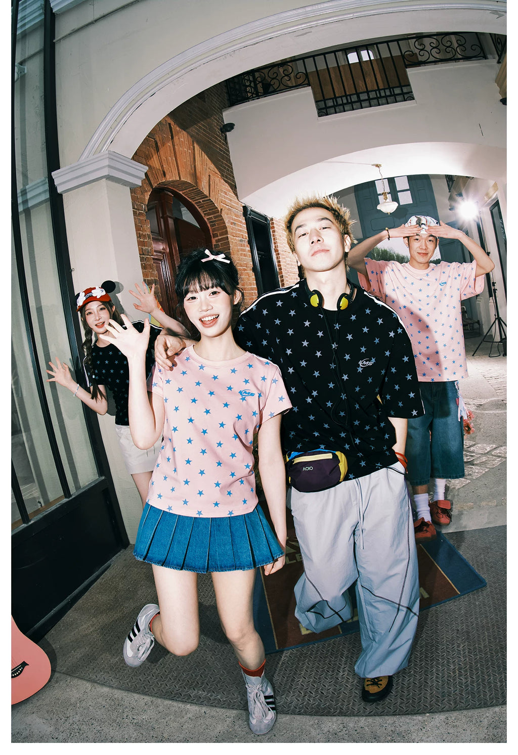Lemanism Retro Star Striped Tee