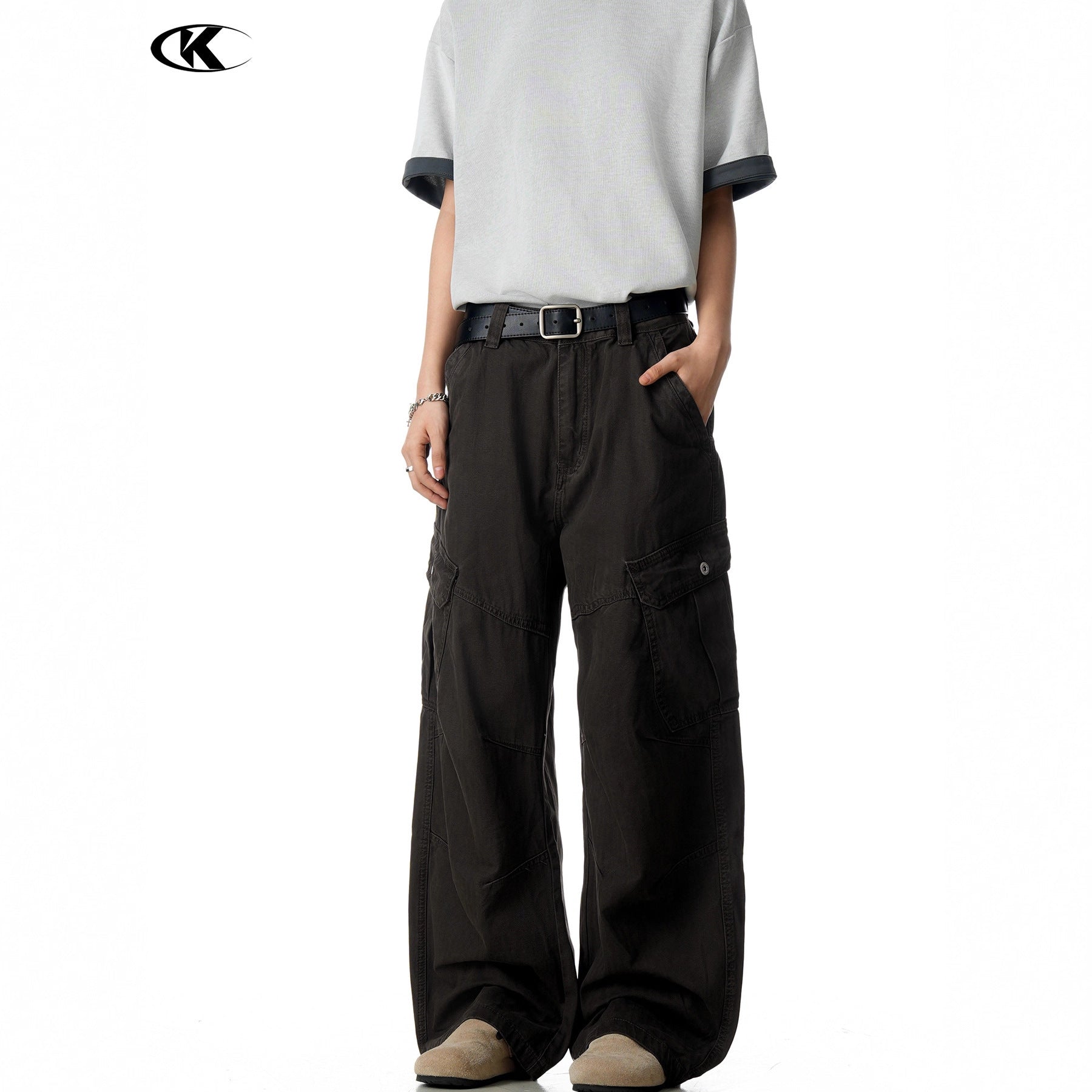 11KN Retro Slim Loose Versatile Scimitar Pants