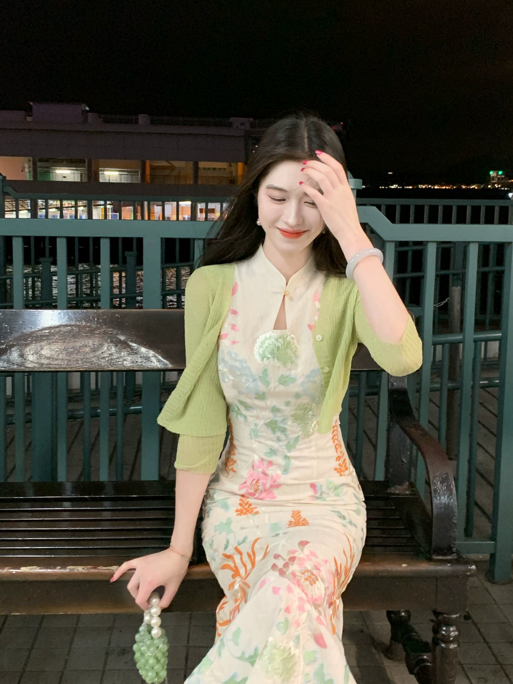 ZIHE Firecracker Embroidered Hollow Dress