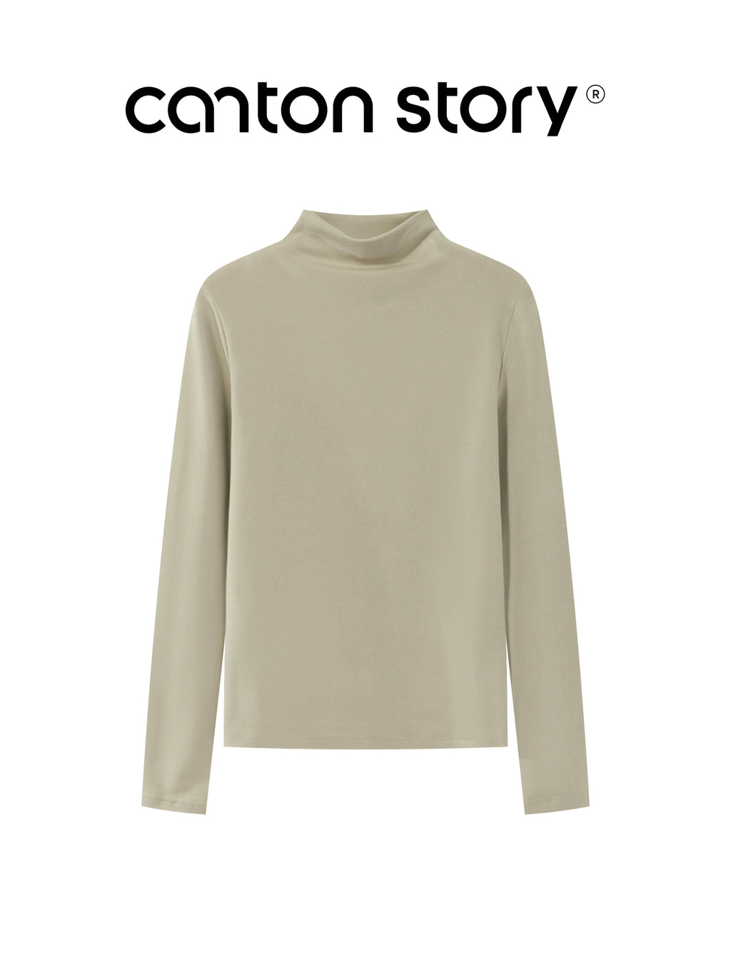 Cantonstory Shoulder Casual Versatile Bottom Shirt