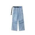 US Vintage Elastic Waist Ribbon Jeans