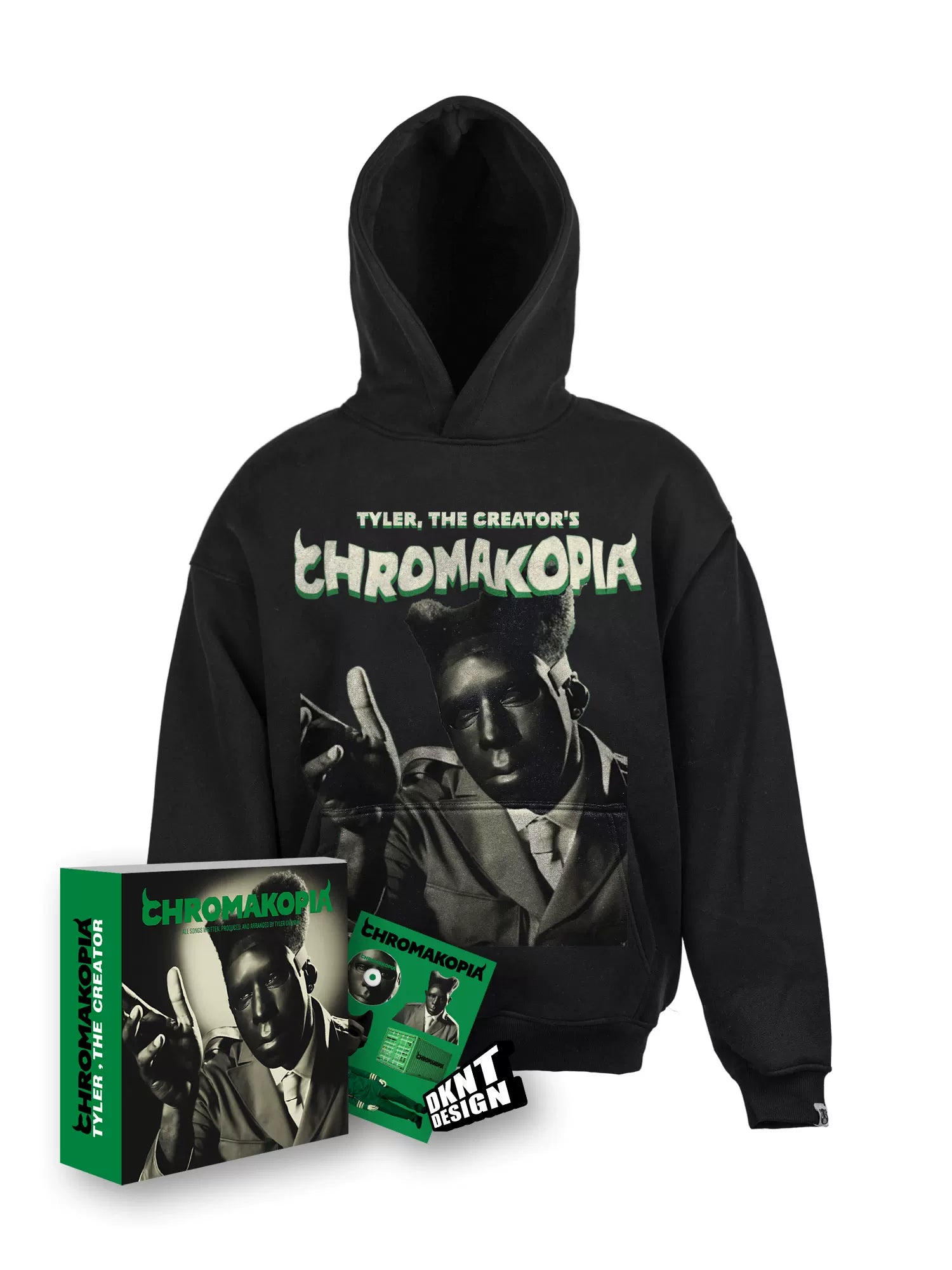 DKNT CHROMAKOPIA Tyler  Fleece Hooded Sweater