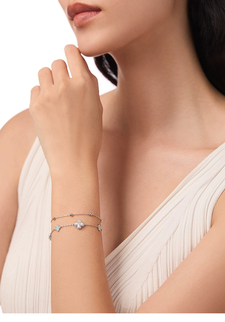 ZEGL Four-leaf Clover Light Luxury Niche Bracelet