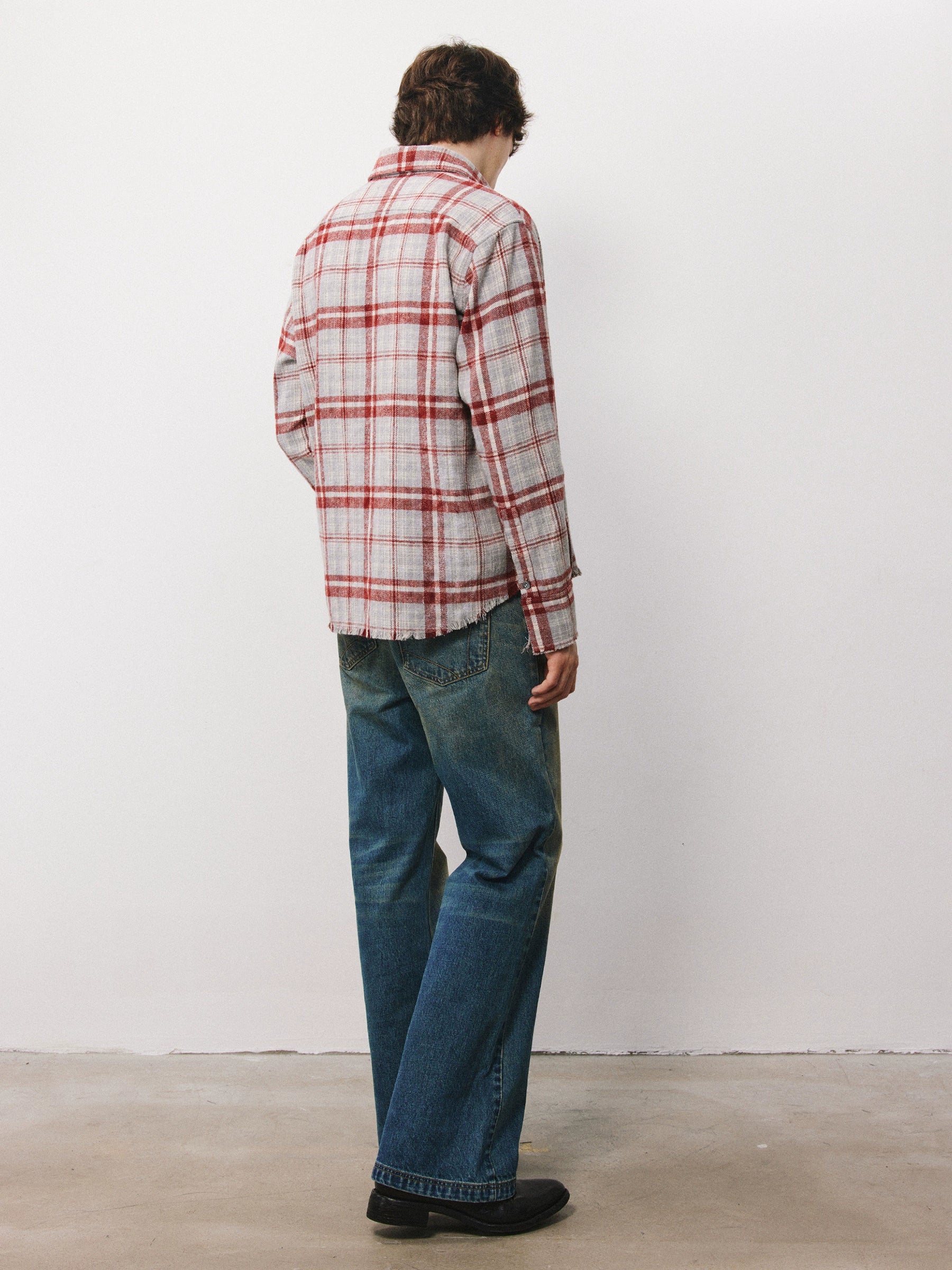 DIMC Polished Plaid Long-sleeved Shirt