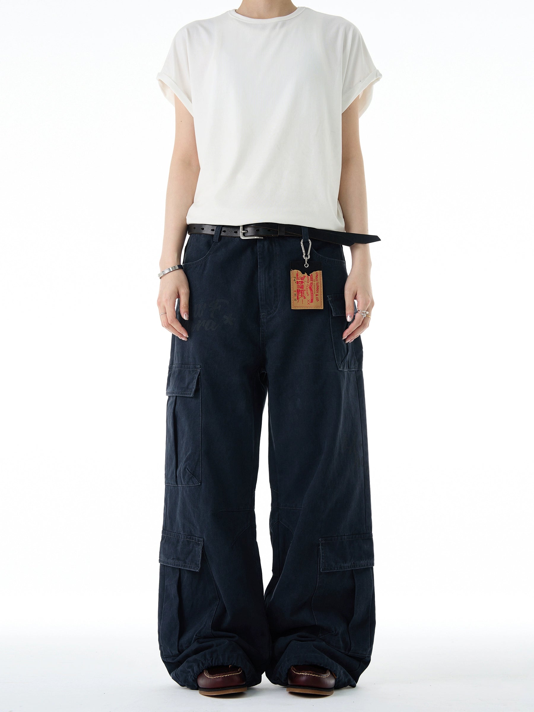 A+WF Vintage Multi-Pocket Toolwear Casual Pants