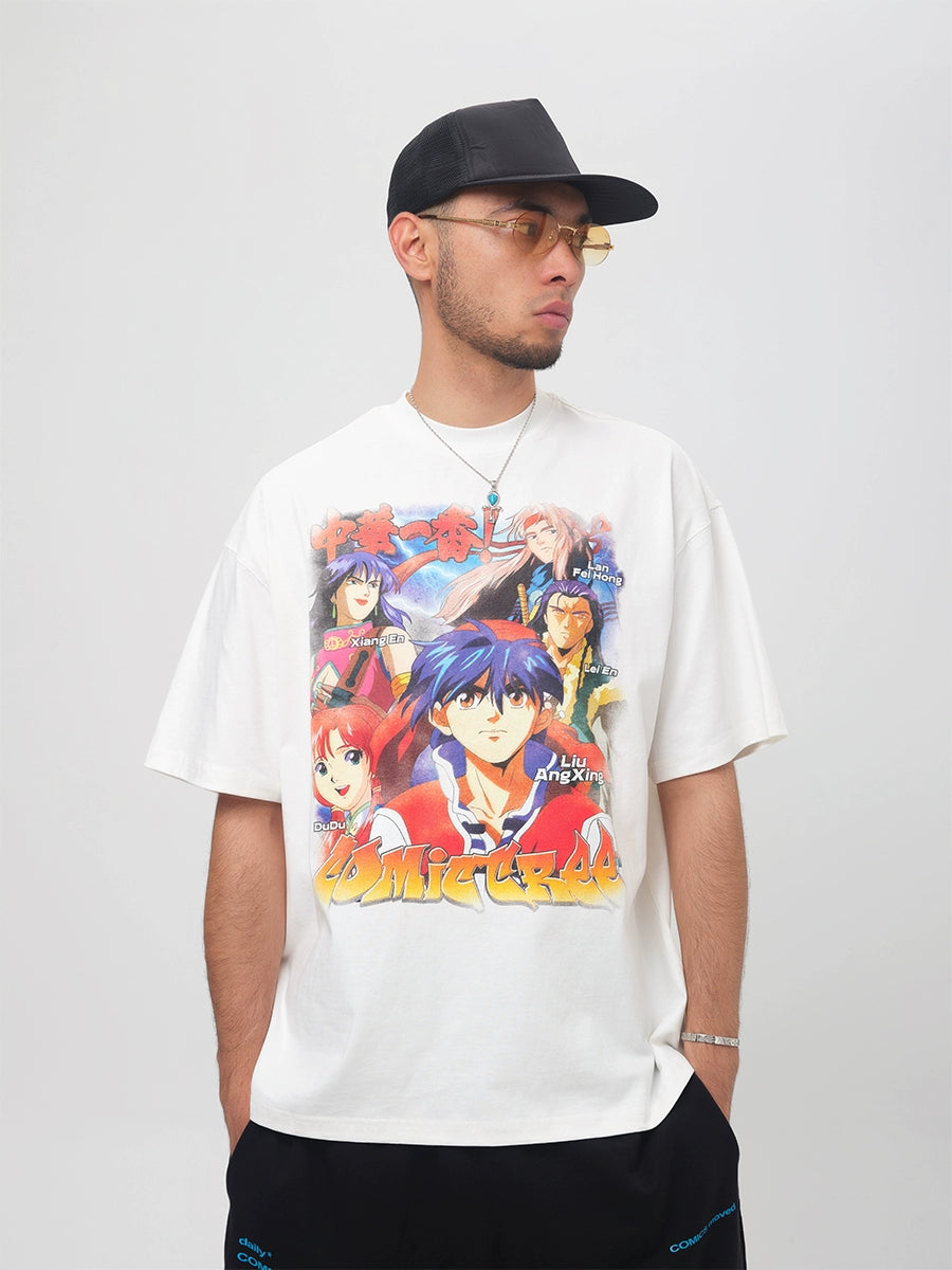 ComicTree Spoof Chinese Little Master Round Neck Tee