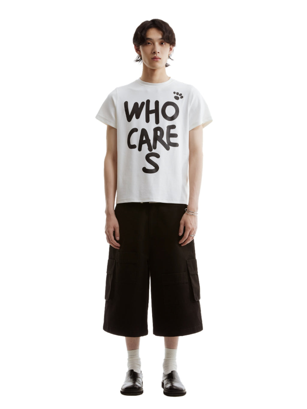 FUNKYFUN Alphabet Hand-drawn Font Printed Tee