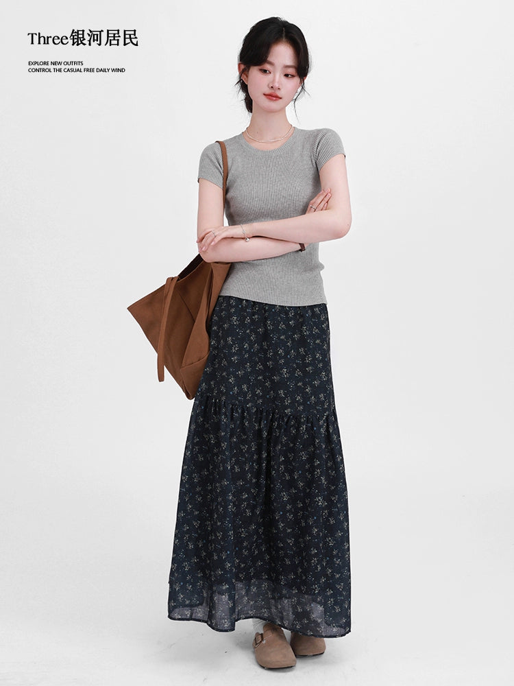Three Gentle Korean Floral Skirts