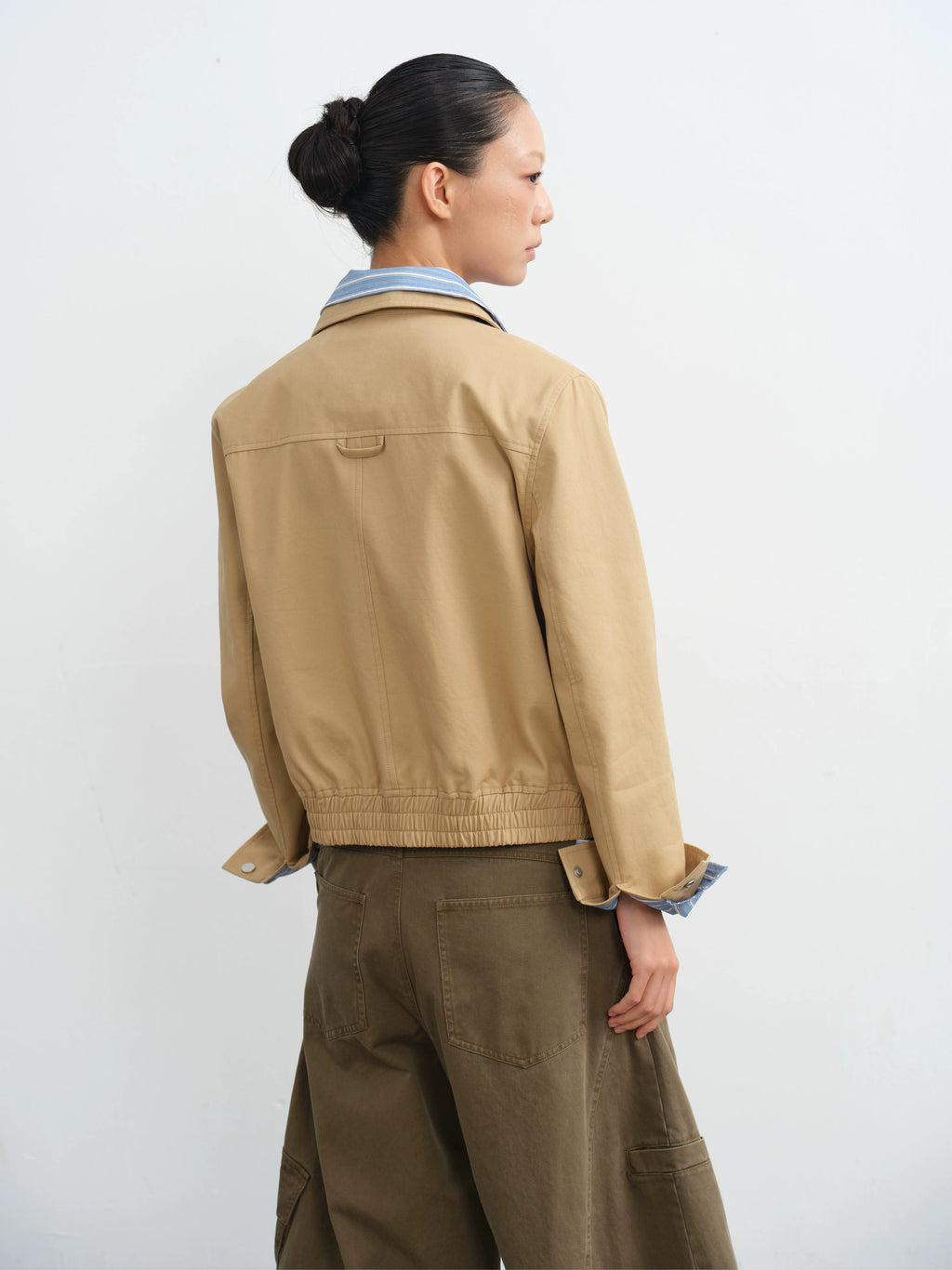 LINY LIBERTY Lapel Loose Short Jacket