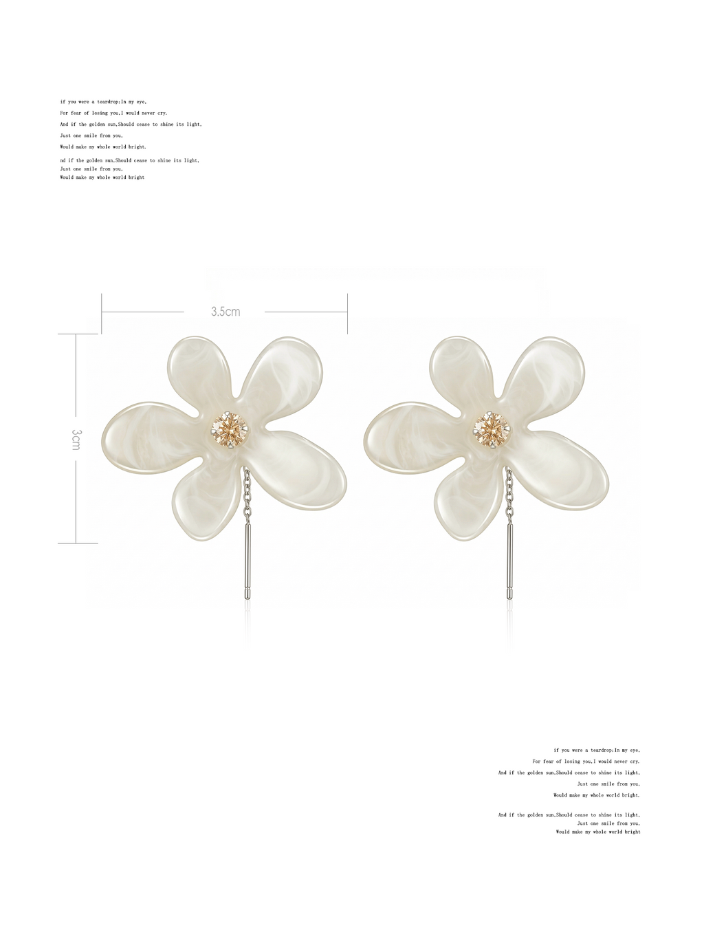 NO SOLUTION Flower Earrings
