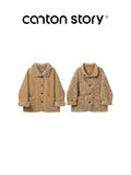 Cantonstory Korean Retro Vibe Warm Plush Jacket