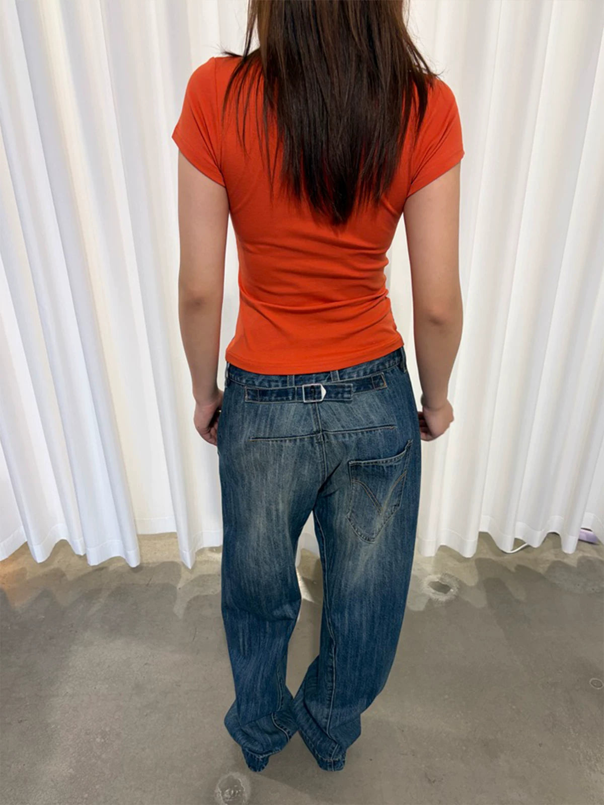 InsGale Retro Digital Patch Slim Tee